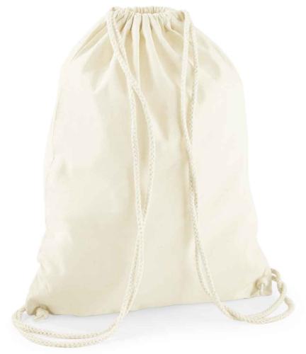 Westford Mill Recycled Cotton Gymsac - NAT - ONE
